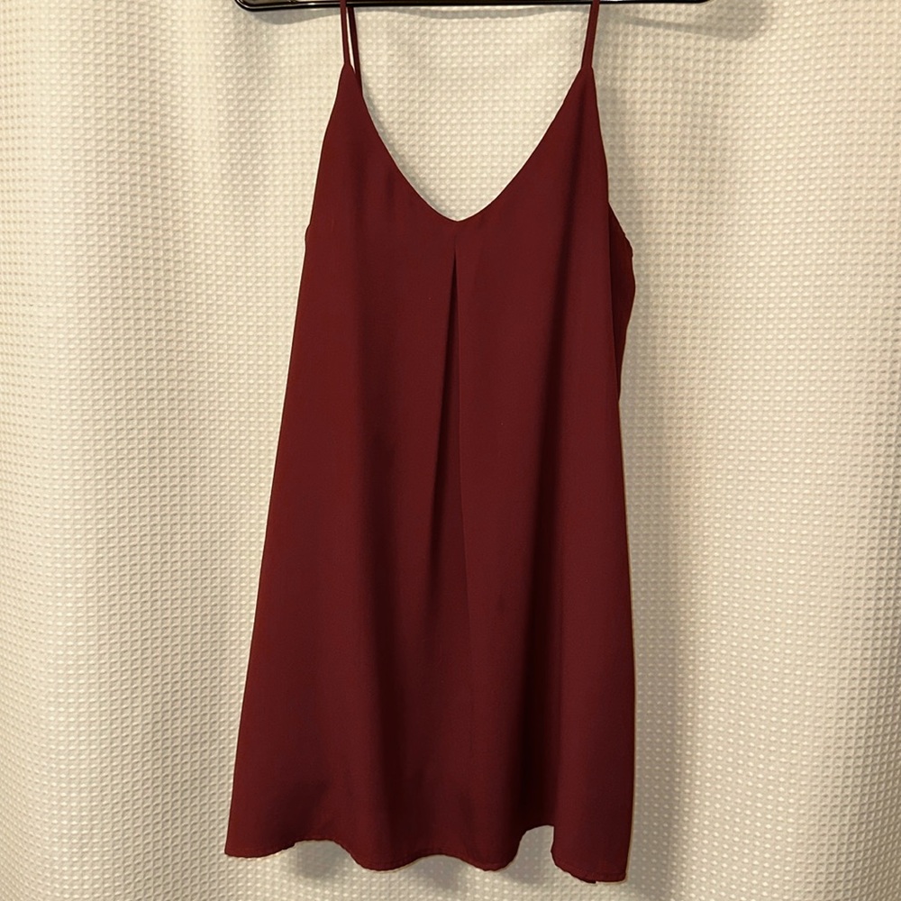 Tobi Burgundy Cami Dress